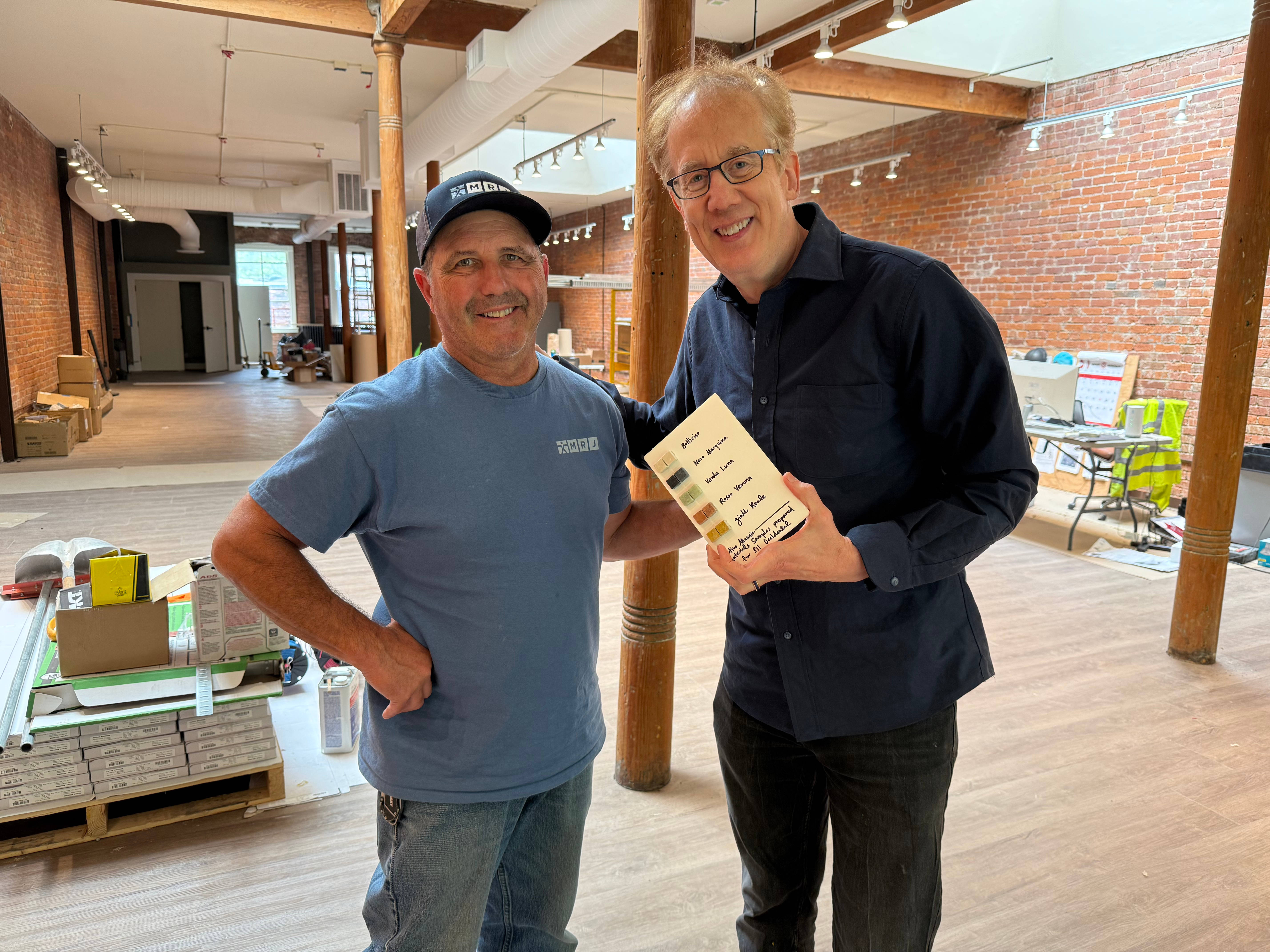 Architectural rendering of the ground floor gallery space